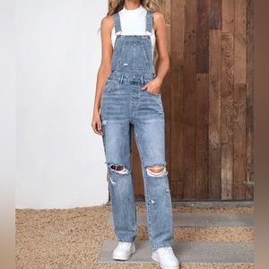 Denim Overall Distress Design
